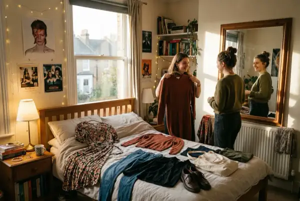 Pazar sabahı kanepede kitap ve kahveyle, perdelerden süzülen yumuşak ışık